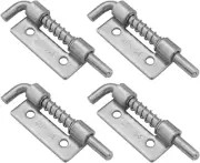 4Pcs 304 Stainless Steel Flat Pin Hinge Spring Latch Movable Spring Bolt Hinge D
