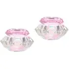 2pcs Crystal Glass Dish Nail Acrylic Liquid Powder Cup Bowl Glassware for Home