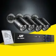 UL-Tech CCTV Security System 8CH DVR 4 Cameras 1TB Hard Drive