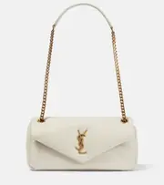 [Saint Laurent] Saint Laurent Calypso leather shoulder bag One Size white