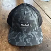 NEW Titleist Monterey Fitted Golf Hat Cap - Black Camo M/L