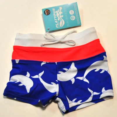 PLATYPUS AUSTRALIA UV Protection Ultra Chlorine Resistant Swim Shorts Size 2