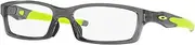 [Oakley] OX8118 Eyeglasses Bundle: OX 8118 811802 Polished Grey Smoke and Large Blue leash Accessory kit, Polished Grey Smoke