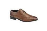 Roamers Mens Softie Leather Brogues (Brown) - UTDF2204