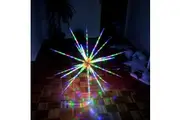 160 LED Blast Ice Star Ball Christmas Light Decoration Multi Color RGBY
