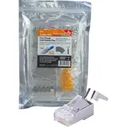 STP RJ45 SHIELDED CAT6 SNAP PLUG WITH COPPER STRIP