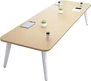 WTIWJY Large Conference Table, Meeting Table Podcast Table, Long Business Tables, Durable Space-Saving Design, for Meeting Room Study Writing Printer Table