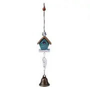Small House Cute Wind Chimes Resin Wind Bells Vintage Decorations for Home Hanging Ornament Accessories