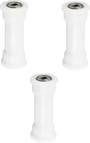 BIUDECO 3pcs Rowing Machine Accessories Exercise Machines Rowing Machines Gym Equipment Electric Bike Bearings Sports Equipment Bearing Wheel for Exercise Machine Plastic White