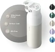 LARQ Swig Top Insulated Bottle, Granite White, 1 Litre Capacity