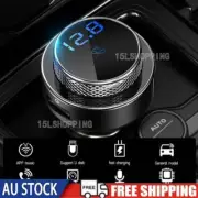 Car Bluetooth 5.0 MP3 Player FM Transmitter Wireless Radio 2 USB Charger Adapter