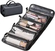 [BQLQBQLQ] Folding Cosmetic Bag 4 in 1 Detachable Makeup Bag for Women Zipper Mesh Separable Bag Storage Portable Cosmetics Wash Travel