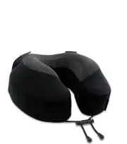 Cabeau Evolution S3 Memory Foam Pillow with Seat Strap & Case Jet Black