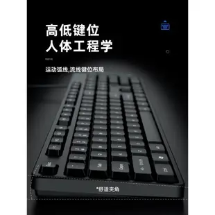 鍵盤鼠標套裝辦公靜音電腦臺式筆記本機械手感有線無線薄膜游戲