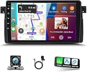 9" Android 13 Android Car Radio Fit for BMW 3 Series E46 1998-2006 Touch Screen Car-play GPS Navigation with Mirror Link Bluetooth FM WiFi Steering Wheel Control Split Screen, 4+64G