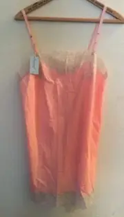 NOS Women's Nylon w/Lace Van Raalte Sz 34 Short Slip - Long Camisole - Nightie