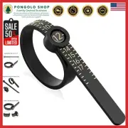 Accurate Ring Sizer 1-17 with Magnified Glass - Durable Jewelry Measuring Tool