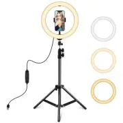 10.2 Led Ring Light with 1.1m Tripod for Vlogging and Live Streaming
