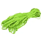 Flat Elastic Band for Sewing 1/4" x 33 Yards Fluorescent Yellow Braided Stretch