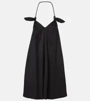 [Loewe] Loewe Flamenco cady minidress UK 14 black