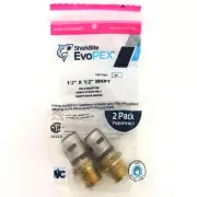 SharkBite, EvoPex, 5E, 1061599, 1/2" x 1/2" MNPT, 2 Pack, Push To Connect