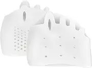 Silicone Toe Splitter,Five-Hole Foot Finger Spacers | Breathable Design Correction Tool for Home, Business Trip, Gym, Travel