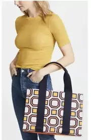 TORY BURCH BAG TOTE GEOMETRIC