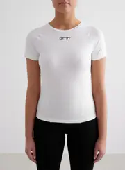 [aim'n] White Soft Basic Short Sleeve