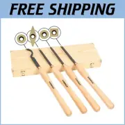 20" 4-Piece Carbide Wood Lathe Turning Tool Set for Effortless Woodworking