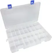 Plastic Compartment Box with Adjustable Dividers Craft Tackle Organizer Storage