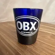 Souvenir Shot Glass Outer Banks OBX NC Cobalt Blue