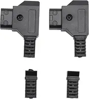 2pcs Male D Tap Connector Plug Kit, D Tap P Tap Male Connector Plug, Male D Tap Connector Plug Kit for V Mount V Lock Battery DSLR Camera Battery Gold Mount Battery Camera Monitor