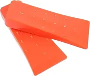 TOGEVAL 2Pcs Plastic Felling Wedge for Tree Stabilization Durable Logging Tools with Raised Spikes for Control Outdoor Use