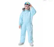 Blue Magic Youth Girls Size 6/7 120cm Snowsuit Snowboarding Jumpsuit Watercolor