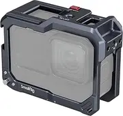 SMALLRIG Hero12 / Hero11 / Hero 10 / Hero 9 Black Cage for GoPro, Compatible with The Lens Filter Max Lens on Camera, with 2 Cold Shoe Mount for Microphone and Led Video Light - 3084C