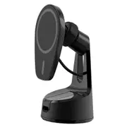 Scosche MPQ6WD-SP Magic Mount PRO (Gen 6) MagSafe Compatible Wireless Charging Dash/Window Mount [MPQ6WD-SP]