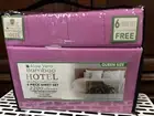 Queen Size Bedsheets Hotel Bamboo & Aloe Vera Pinkish Color 6pc- Cool & Soft