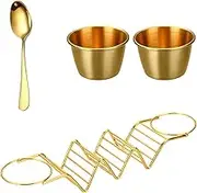 CLSSLVVBN 2set 2Sets Taco Holder Stands Burritos Tortilla Cooling Stand Rack for Kitchen Restaurant 2Sets Taco Stand Stainless, B