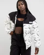 [Ava And Ever] Ava And Ever Women's Colorado Puffer Jacket in White/Black Size 6 6 White/Black