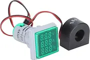 Current Signal Indicator Universal Square Lamp Light 60~500V AC AD16-22VAH Applicable Scene (Green)