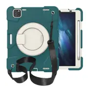 Nevenka iPad Case For iPad Pro 11/Air 4 with 360 Swivel Stand-Blackish Green