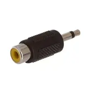 3.5mm 1/8" Mono Male to RCA Female Audio Adapter Connector Converter Nickel