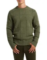 [Marcs] Masterplan Wool Blend Knit Sweater in Khaki