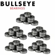 Bullseye Skateboard Bearings Abec 5 Rated - 40 Chrome Serviceable Ball Bearings