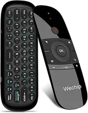 [WeChip] 2.4G Smart TV Wireless Keyboard Fly Mouse W1 Multifunctional Remote Control for Android TV Box/PC/Smart TV/Projector/HTPC/All-in-one PC/TV (Black)