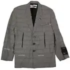 NWT OFF-WHITE C/O VIRGIL ABLOH Grey Constructed Blazer Size 48 $2240