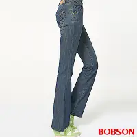 在飛比找蝦皮商城優惠-BOBSON 女款貼袋薄布喇叭褲9048-53