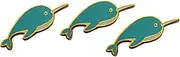 [Novel Merk] Sea Animal – Ocean Creature Lapel Pin, Hat Pin & Tie Tack Set - with Clutch Back