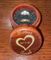 Ring Box - Jarrah - Wedding / Engagement / Proposal