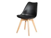 4 x Replica Eames Chairs Dining Office Cafe Lounge-Alala Black